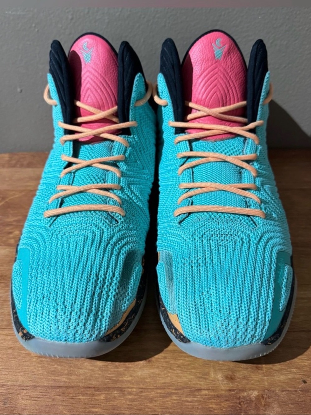 Crossover Culture Kayo Turquoise Quickstrike Ice Basketball Sneakers Size 12